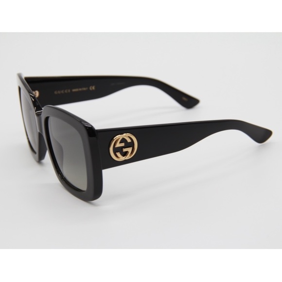 NEW GG0141SN 001 SUNGLASSES GUCCI GG0141SN BLACK SQUARE FRAME EYEWEAR GUCCI - Picture 8 of 13